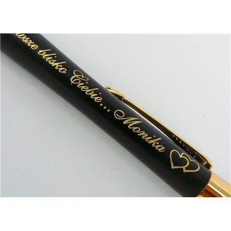 Długopis Parker Urban GT (złoty) - pudełko z eko-skóry + tabliczka - personalizowany.