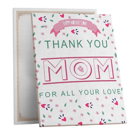Obraz na płótnie canvas dla Mamy z podziękowaniami, 30 x 40cm.