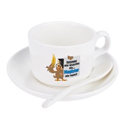 Filiżanka dla świeżo upieczonego Magistra "Inżynier wie wszystko, ale Magister wie lepiej".