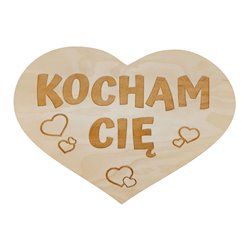 Tabliczka do sesji zdjęciowych- Kocham Cię.