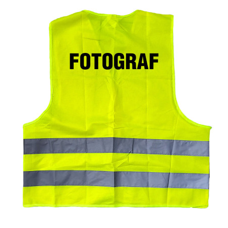 Kamizelka odblaskowa żółta "FotoGrupa 2B".