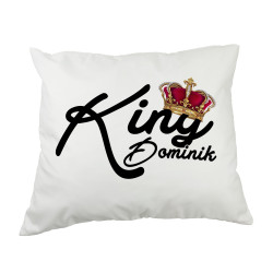 Super duża poduszka z napisem "King" - 60 x 50cm.