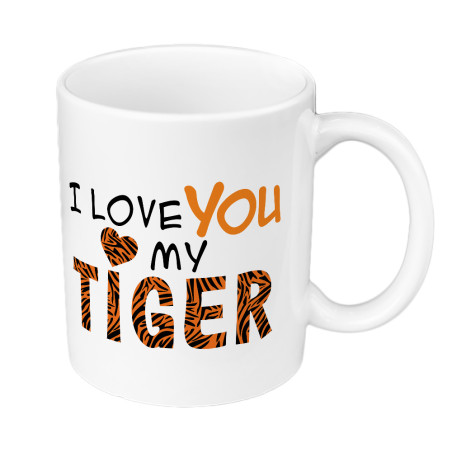 Kubek 330 ml kolorowy "I love You My Tiger".