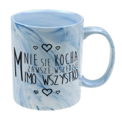 Kubek marmurek specjalnie dla niej- Mnie się kocha...
