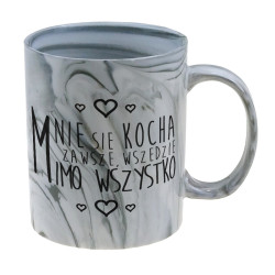 Kubek marmurek specjalnie dla niej- Mnie się kocha...