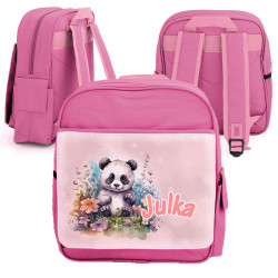 Plecak z grafiką "Panda na łące"- podaj imię oraz wybierz...