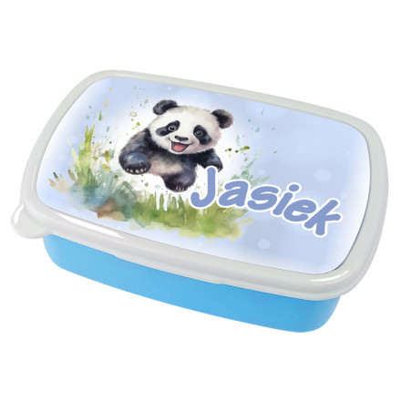 Pudełko na kanapki - śniadaniówka "Panda" z imieniem Twojego dziecka.