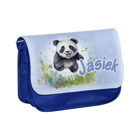 Piórnik personalizowany z imieniem dziecka z grafiką "Panda".