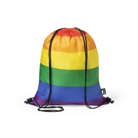 Tęczowy worko-plecak LGBT.