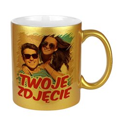 Kubek perłowy z Twoim zdjęciem, grafiką lub tekstem.