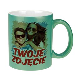 Kubek perłowy z Twoim zdjęciem, grafiką lub tekstem.