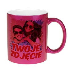 Kubek perłowy z Twoim zdjęciem, grafiką lub tekstem.