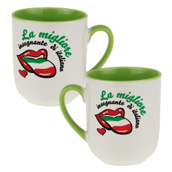 Kubek kawowy dla nauczycielki włoskiego.