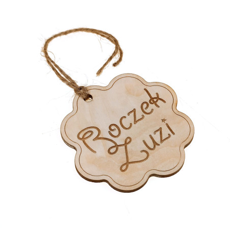 Brelok, zawieszka do prezentu grawerowany "Chmurka dla..."- personalizacja- świetna dekoracja prezentu.