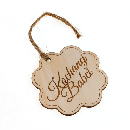 Brelok, zawieszka do prezentu grawerowany "Chmurka dla..."- personalizacja- świetna dekoracja prezentu.