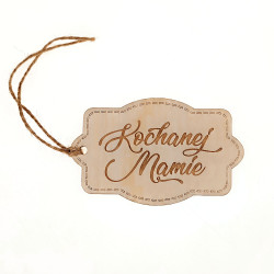 Brelok, zawieszka do prezentu grawerowany "Etykietka...