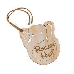 Brelok, zawieszka do prezentu grawerowany "Słonik...