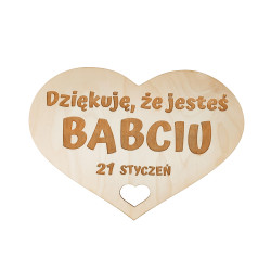 Tabliczka do sesji zdjęciowych- Dziękuję, że jesteś Babciu.