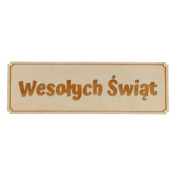 Tabliczka do sesji zdjęciowych- Wesołych Świąt- 30 x 10 cm.