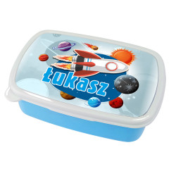 Pudełko na kanapki - śniadaniówka "Rakieta" z imieniem...