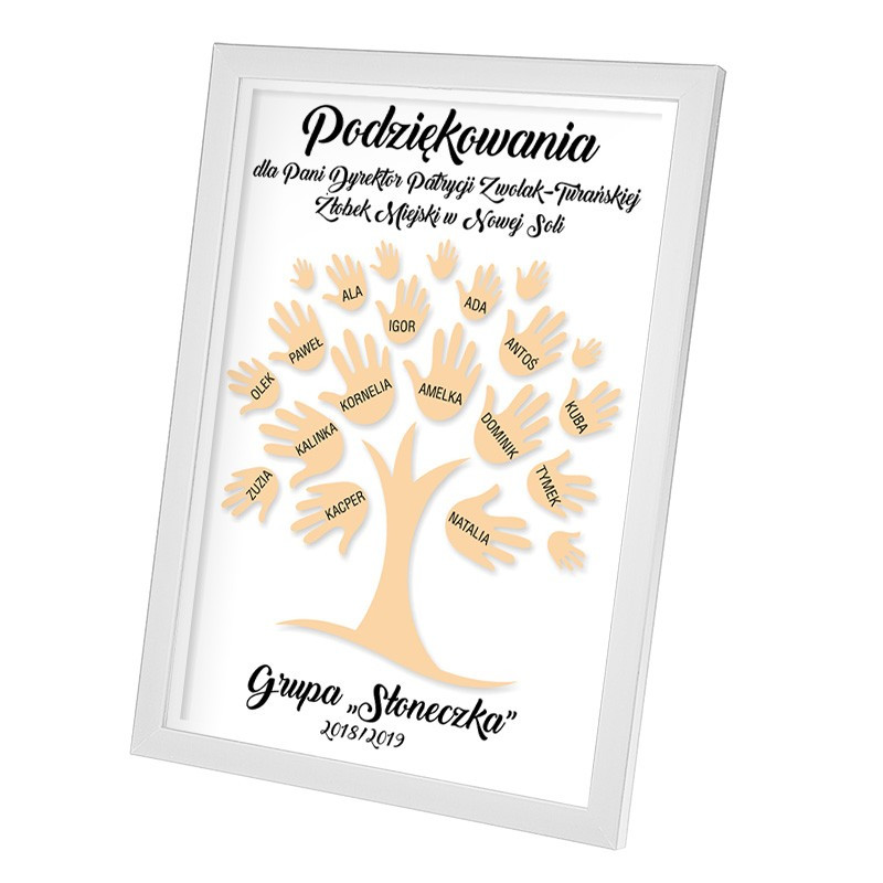 Podziękowania dla nauczyciela - drzewko.