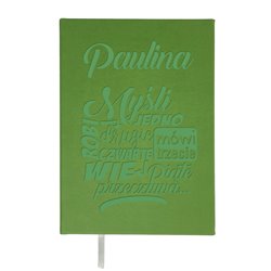 Notes (przepiśnik) "Myśli jedno" z imieniem- różne kolory.