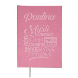 Notes (przepiśnik) "Myśli jedno" z imieniem- różne kolory. 2