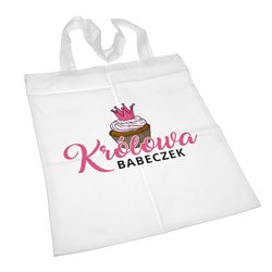 Super torba z długimi uszami - Królowa Babeczek - idealna na zakupy, basen, siłownię lub inną wyprawę wakacyjną. 2