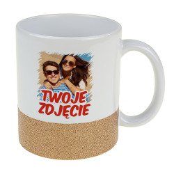 Kubek z brokatowym paskiem z Twoim zdjęciem, grafiką czy...