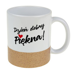Kubek z brokatowym paskiem "Dzień dobry Piękna"- pasek... 2
