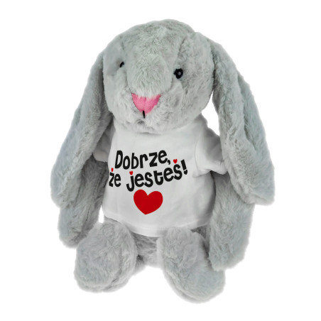Królik "Dobrze, że jesteś" - maskotka ok. 39 cm.