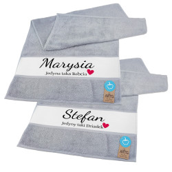 Zestaw 2 ręczników 50 x 100cm z okazji Dnia Babci i...