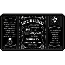 Personalizowana etykieta na alkohol w stylu Jack Daniel's...