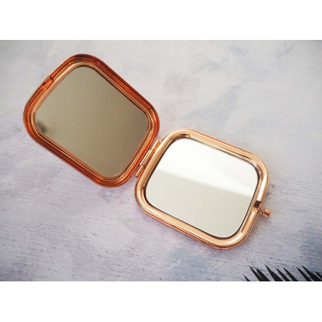 Lusterko "Barbie want to be me" - różowe złoto.