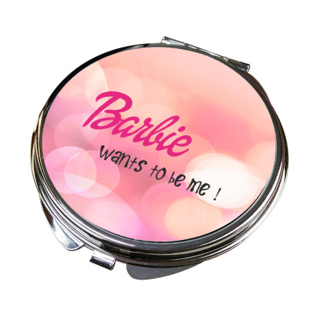Lusterko "Barbie want to be me" - różne kształty.