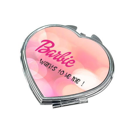 Lusterko "Barbie want to be me" - różne kształty.