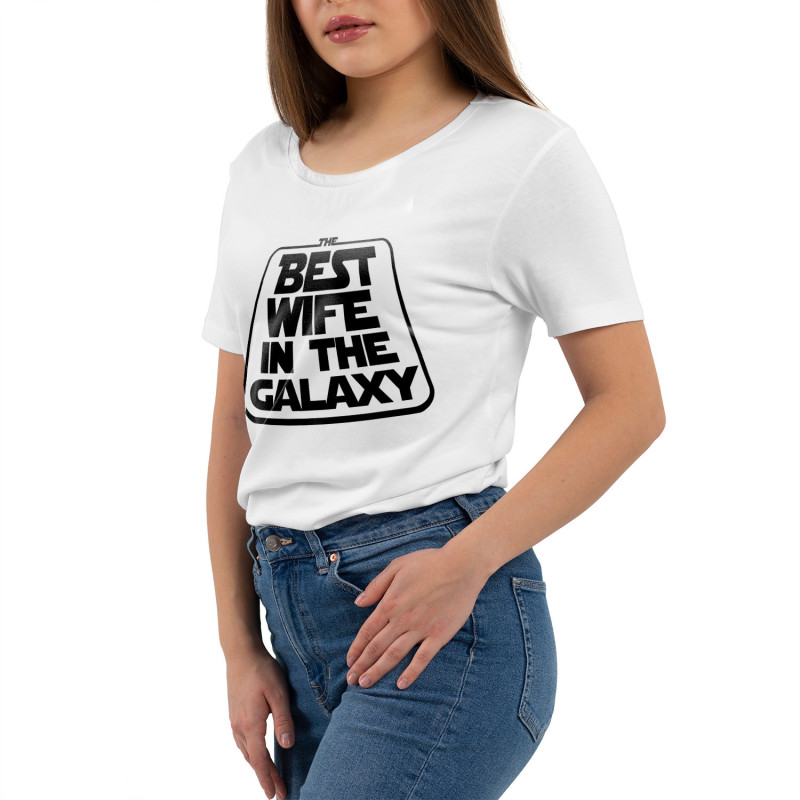 Koszulka damska specjalnie dla żony, fanki Gwiezdnych Wojen.