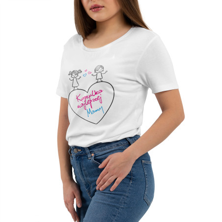 "Koszulka najlepszej mamy" koszulka damska- idealna na prezent na dzień matki.