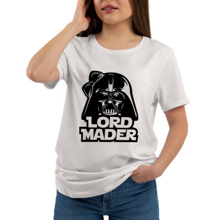 Koszulka damska specjalnie dla mamy z napisem "Lord mader" dla miłośniczek Gwiezdnych Wojen.
