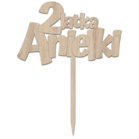 Topper na tort z okazji roczku - 1 roczek, 2 latka, 3 latka, 4 latka z imieniem.