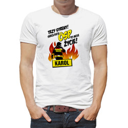 Koszulka z grafiką dla strażaka- męska unisex. 2