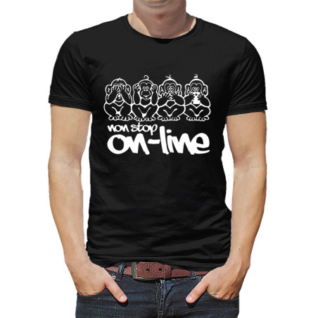 Koszulka unisex z grafiką małpki - Nie widzi, nie słyszy, nie mówi...