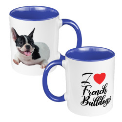 Kubek 330 ml kolorowy z grafiką dla miłośników psów rasy...