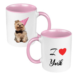 Kubek 330 ml kolorowy z grafiką dla miłośników psów rasy...