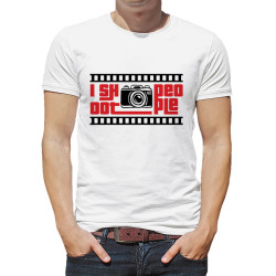 Koszulka dla fotografa z napisem - I shoot people wzór 3.