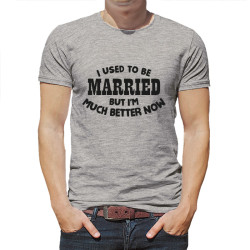 Zabawna koszulka dla rozwodnika "I used to be married". 2