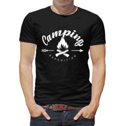 Koszulka dla miłośnika górskich wycieczek "Camping".