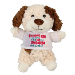 Puszysty piesek z grafiką "Przytulaj się do mnie... 2