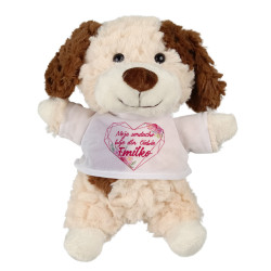 Puszysty piesek z grafiką "Moje serce bije tylko do...