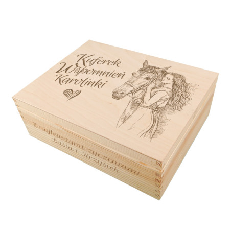 Niezbędnik dla dziewczyny lubiącej konie z okazji urodzin z grawerem.